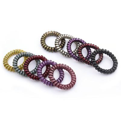 China Hair Accessories 5 Pcs Hair Ties Hair Band Rubber Bands Spiral Hair Ties Ponytail Holders Phone Cord For Women Girls for sale