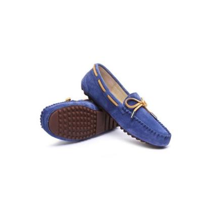 China Customized Loafers Slip On LOGO High Quality Moccasins Genuine Leather Shoes for sale