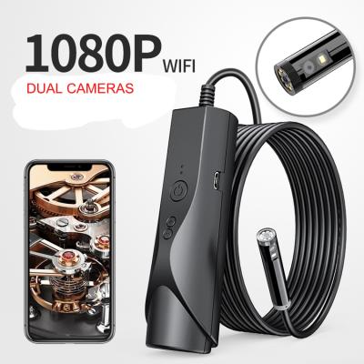 China 1 Meter 8 LED WIFI Borescope NIGHT VISION Dual Cameras 8mm WIFI Industrial Car Endoscope Camera 1080 for sale