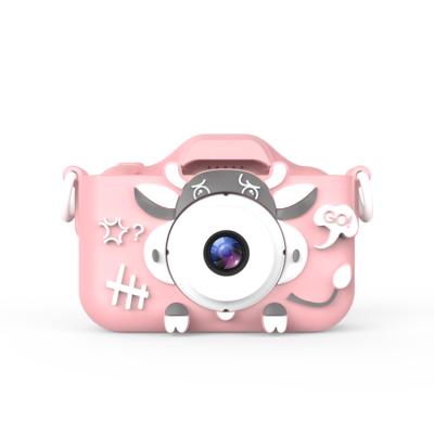 China Function Birthday Gift Kids Digital Camera 1080p ABS Material Mini Video Kids Camera Recording Cute Stickers for sale