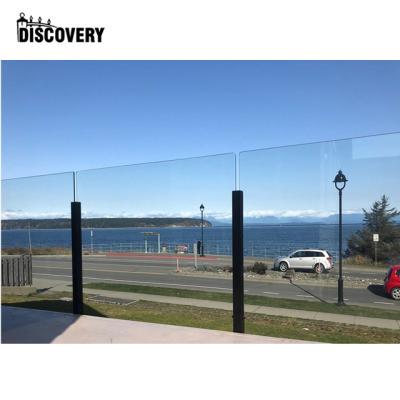 China Modern Design 10/12mm Tempered Glass Balustrade Easily Assembled Aluminum U Channel for sale