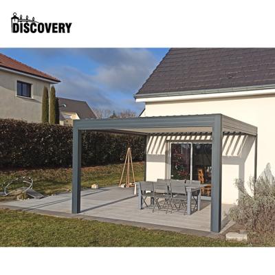 China ECOLOGICAL Electric Aluminum Pergolas Baratas Para Garden for sale