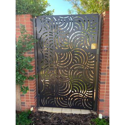 China Europe Customized Laser Cut Fence Panel Decorative Garden Perforated Aluminum Fence Metal Dividing Panels For Iron Garden for sale