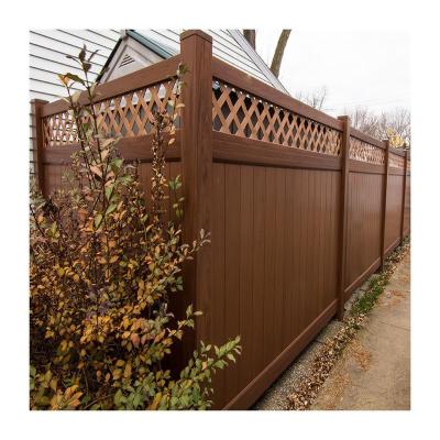 China Easily Assembled High Quality PVC Garden Barriers PVC Fencing Hard Garden Panel PVC Fence for sale