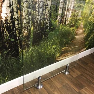 China Contemporary Interior Stairs Glass Fencing Stainless Steel Glass Railing Patio Glass Railing for sale