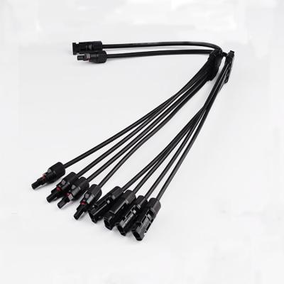 China Solar Photovoltaic Power Generation Cable Connector 4 to 1 Y Branch Parallel PV Connector for Solar System for sale