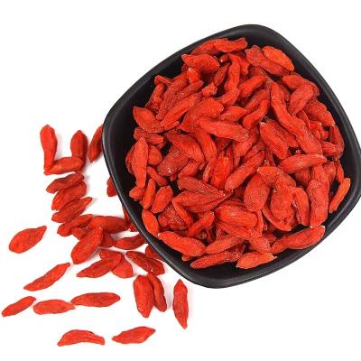 China Bulk Wholesale 100% Natural Organic Chinese Wolfberry Dried Matrimony Vine Top Grade Red Goji Berries for sale