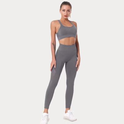 China Breathable 2 Piece Workout Wear Yoga Suit Women Gym Clothes Fitness Sets for sale