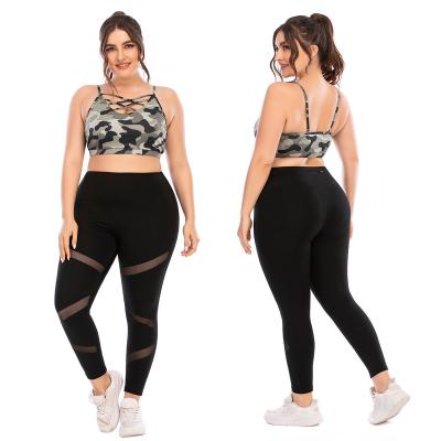 China NUSPIRE Breathable High Performance Women Tight Fit Workout Clothes Plus Size 2 Pcs Sportswear Bra Legging Set for sale