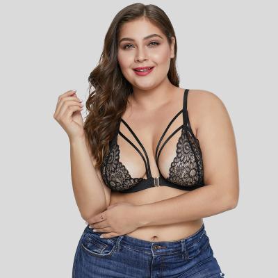 China Plus Size Women's Plus Size Bra NUSPIRE With Lifting Effect Sexy Lace Underwear Bra for sale