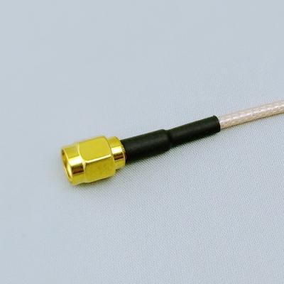 China Mikrowellen-Kabel Barss-Gold 3GHz SMA RG316 überzog flexibles Rf-Kabel zu verkaufen