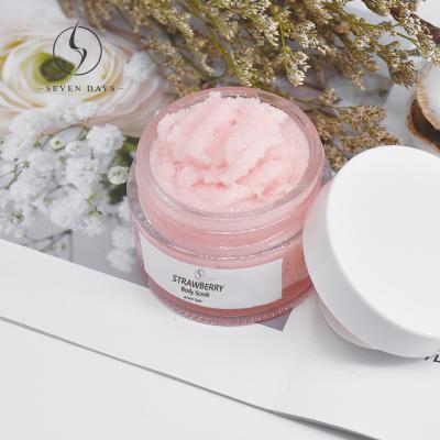 China Exfoliator Shower Scrub Strawberry Body Scrub for sale