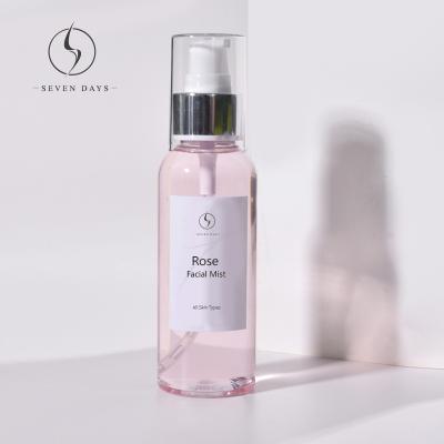 China Wholesale Toner OEM Face Skin Toner Spray Regeneration And Calming Facial Mist Rose Water Spray For Female for sale