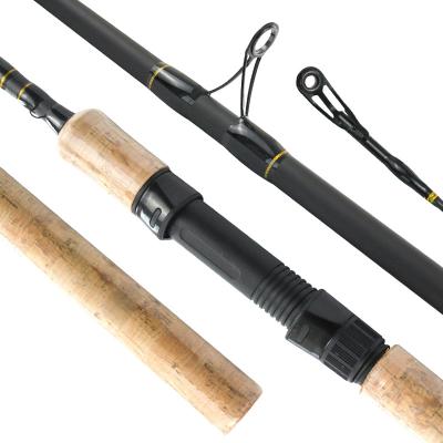 China Custom Portable Fishing Rods Carbon Lure 3.3m 3.9m 6 Section Carbon Fiber Distance Casting Cork Extended Spinning Fishing Rod Design for sale