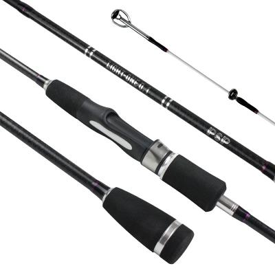 China Custom 2 Section High Carbon Fiber Carbon Stream Fish Rod 1.8m 2.10m and Ultra Soft Spinning Fishing Rods Trout Lure Fishing Rods for sale