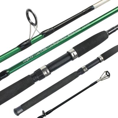 China Custom Solid Carbon Casting Spinning Sea Fishing Rod 168cm/180cm/198cm/210cm 2 Section Carbon Fiber Fishing Rods RodBoat Lure for sale