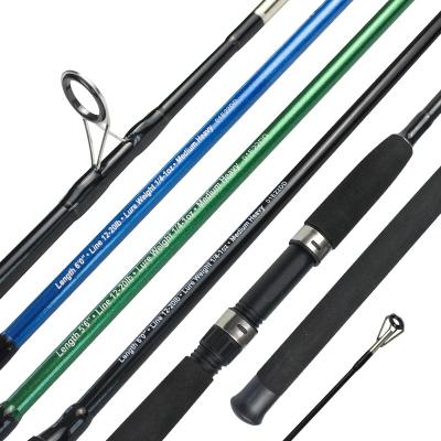 China Solid Carbon Fishing Rod Spinning Casting Boat Fishing Rods Carbon Custom 2 Sections Sea Fishing Rod 168cm/180cm/198cm/210cm for sale