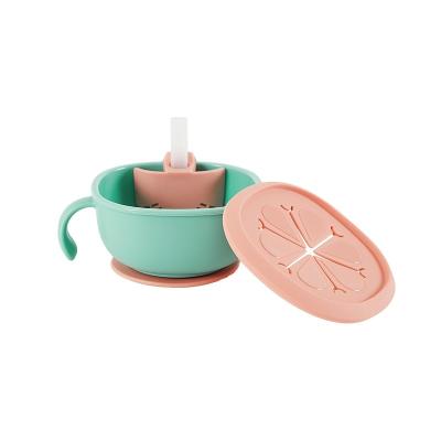 China BPA Free Baby Tableware Silicone Dinner Dish Baby Food Supplement Bowl Sucker Baby Bowl With Suction for sale