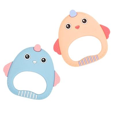 China Toy Popular design bpa free animal soft baby teether soft silicone toys pacifier for sale