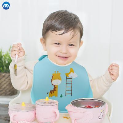 China BPA Free Silicone Bibs Three-Dimensional Saliva Free Soft Waterproof Animal Bibs Baby Bibs for sale