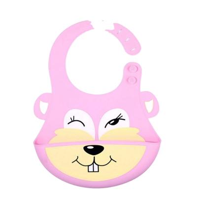 China BPA Free Soft Waterproof Cartoon Amazon Design Baby Bibs Cute Silicone Animal Baby Bib for sale