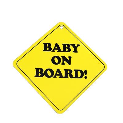 China Custom Safety Waterproof Baby On Board Sign Sticker Car Window Sign Waterproof Baby On Board Sign for sale