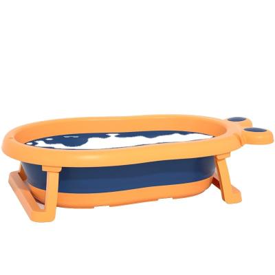 China PP+TPE Baby Tub Baby Folding Tub Household Large Plastic Foldable Baby Bath Tub for sale