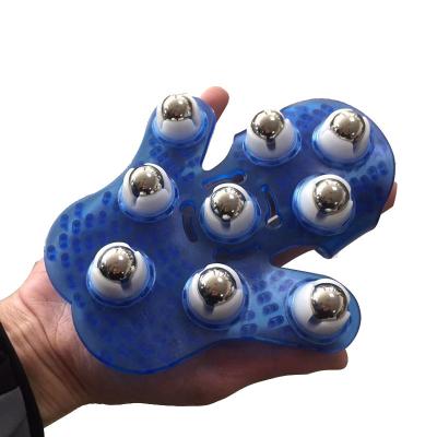 China Palm Shape Nine Massager Hand Held Beads 360 Degree Rotate Body Care Manual Neck Massager For Body Shaping Fitness for sale