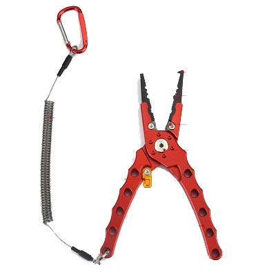 China Main Line Aluminum Alloy Durable Sling Sling Fishing Tackle Saltwater Fishhook Solvent Braid Cut Split Ring Pliers for sale