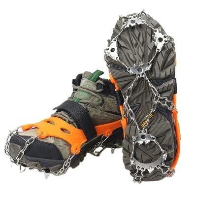 China Durable Cleats Ice Cleats Snow Traction Grips For Boots / Shoes 23 Stainless Steel Spikes Anti Slip Safe To Protect With Hiking for sale