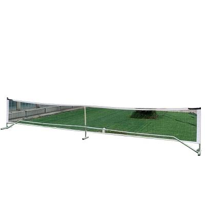 China Professional Portable 22ft Badminton Net Rigged Grass Tennis Training Net For Soccer Pickleball Volleyball Easy Setup Sports Nylon Net With Pole for sale