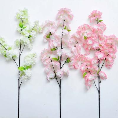 China Eco - Friendly Living Room Window Decoration Silk Sakura Blossom Branches for sale