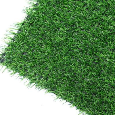 China 2to 3 Years 20mm Three-color 10450 Needles Deep Outdoor Artificial Kindergarten Green Park Lawn Plastic Lawn Carpet Decoration for sale