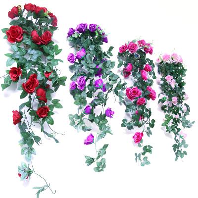 China Home Decoration Artificial Flower Decoration Wedding Mounted Wall Hanging Flowers Artificial Flower Cheap Wholesale Decoration for sale