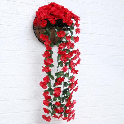 China Background Wall Decoration Wedding Large Artificial Violet Flowers Wall Hanging for sale