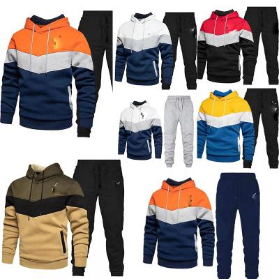 China Breathable Mens Hoodies Sweatshirts Sets With Zipper Up Hoodie Jacket 2 Piece Tracksuit Sets Casual Comfortable Slim Fit Men Jogging Suits for sale