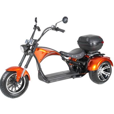 China Unisex 2023 Newest Model 3 Wheel Fat Tire Electric Scooter Tricycle with 2000W EEC electric motorcycle for sale