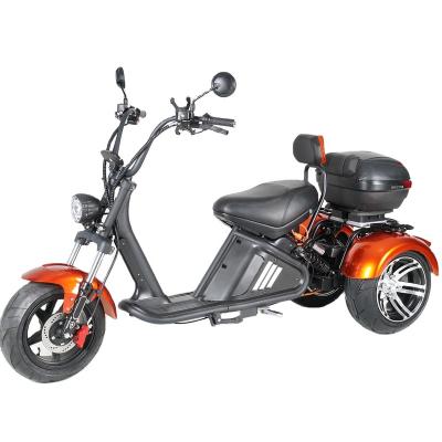 China Unisex Mangosteen 3Wheel M2 EEC COC 2000W 3 Wheel Long Range Electric Scooter Tricycle Motorcycle Citycoco Chopper for sale