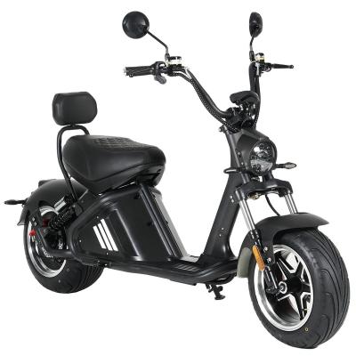 China Unisex Mangosteen M2 EU Warehouse EEC COC 2000W 40Ah Lithium Battery Fat Tire Moped Electric Scooter Citycoco for sale