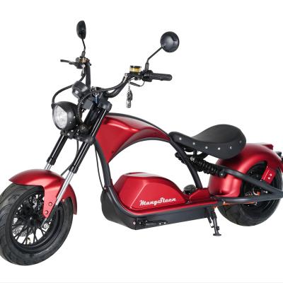 China Unisex EU Warehouse EEC COC Mangosteen M1PS Knight 72V 4000W 40Ah Fat Tire Electric Scooter E-chopper Citycoco for sale