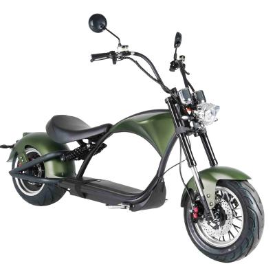 China Unisex Holland Warehouse Mangosteen M1P  EEC COC 2000W 30Ah Lithium Battery Fat Tire E-scooters Echopper Citycoco for sale