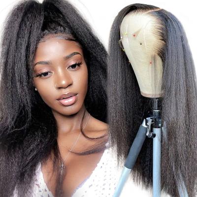 China Other 40 Inch Human Hair Full Lace Front Wig Deep Wave 13x4 13x6 HD Lace Front Wigs Full Lace Front Wigs Curly Cuticle Aligned for sale