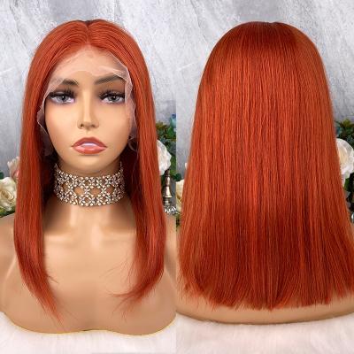 China Full Lace Front Colored Bob Hair Wigs Brazilian Bob Wig Custom Colored Lace Hair Wigs for sale