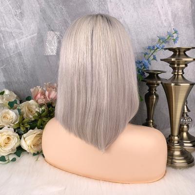 China Full Lace Hair Wig Colored Wet and Wavy Wig ot1b/30 Gray Color Hair Wig Front Lace Wigs Body Wave for sale