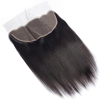 China Virgin 13x4 4x4 Brazilian Straight Human Hair Straight Lace Frontal Barely HB Soft Smooth Thick Shedding HB Cuticle Aligned Lace Up Transparent Headbands And Closures for sale