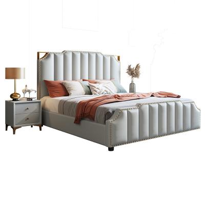 China Sofa  Bed Bedroom Furniture Bedroom Set Soft Bed Queen Size Leather Bed for sale