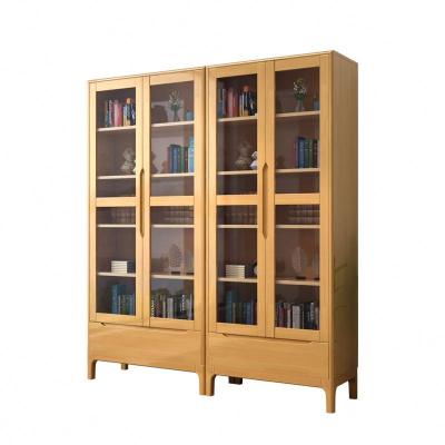 China Expandable Modern Solid Wood Office Furniture Bookcase Document Filing Cabinet for sale