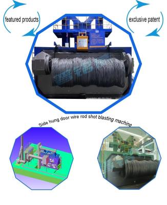 China First-Class Service Wire Rod Coil Shot Blasting Machine for Standard Fastener Industry for sale