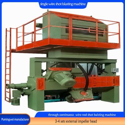 Cina Rust Removal Level S2.5-3.0 Continuous Wire Stock Shot Blasting Machine for Spring Steels in vendita