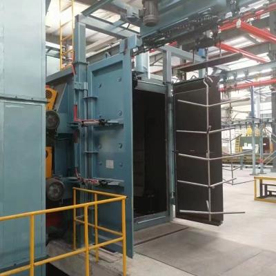 China Stainless Steel Hanging Shot Blasting Machine for Toothed Wheel Surface Strengthening for sale